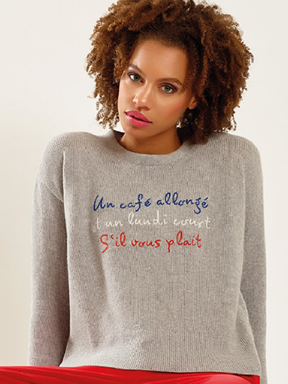Sweater Maria „Café allongé“  