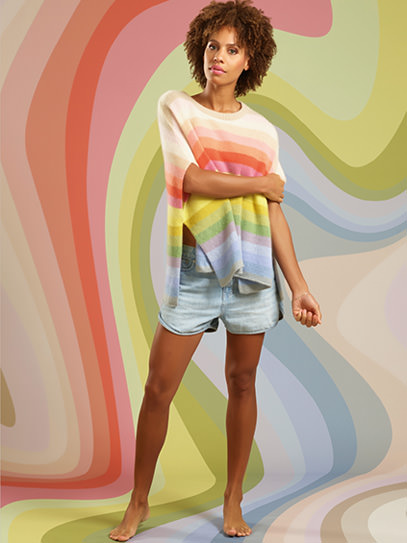 Sweater „Hopper  Pastel-Stripes“ 