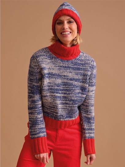 Sweater „Falca“ High roll neck; Hat „ Falca“