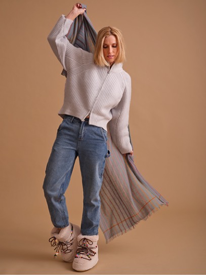 Cardigan „Martha“; Shawl „Linea“