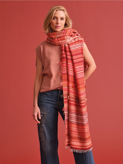 Sweater „Tizi“ Ministripes; Plaid „Gipsy“ Brick Shades  