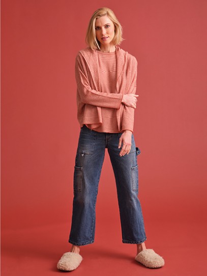 Shirt „Tizi“ Ministripes; Cardigan „Fritzi“ Ministripes