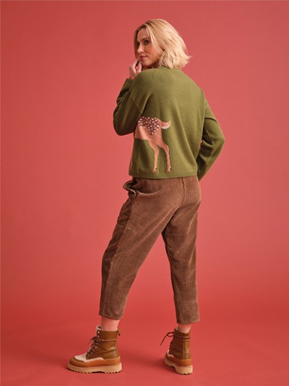 Sweater „Brigtte“ Deep Forest  Deer
