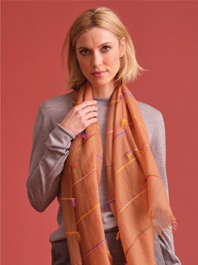 Sweater „Nunu“;Shawl „Gipsy light“ Stripes
