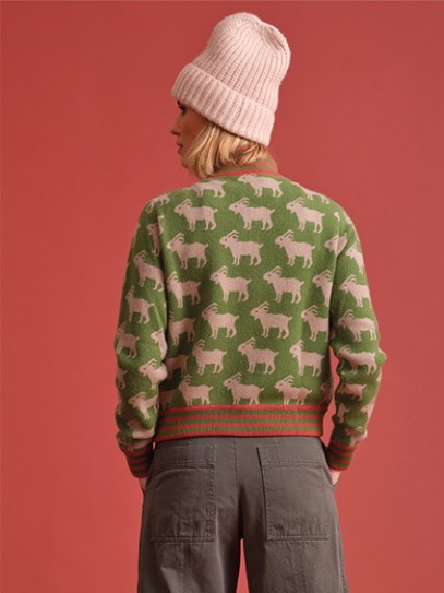 Bomber „Jacquard“ Goat; Hat „Patent“