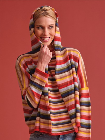 Cardigan „Fritzi“ Stripes AW 25/26; Shirt „Tizi“ Stripes AW 25/26