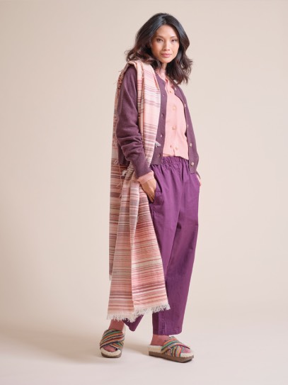 Cardigan &bdquo;Berit&ldquo;;Plaid &bdquo;Gipsy&ldquo; Rosé