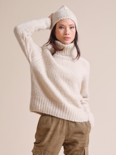 Sweater &bdquo;Emilia&ldquo; high roll neck;Hat &bdquo;Emilia&ldquo;