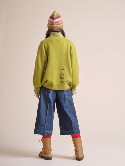 Cardigan &bdquo;Philippa Bear&ldquo;La Forestière;Hat &bdquo;Pauli&ldquo; Stripes