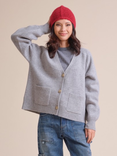 Cardigan &bdquo;Philippa&ldquo;;Sweater &bdquo;Vento&ldquo; Stripes;Hat &bdquo;Emilia&ldquo;