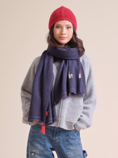 Cardigan &bdquo;Philippa&ldquo;;Shawl &bdquo;Macho&ldquo; Wine;Hat &bdquo;Emilia&ldquo;
