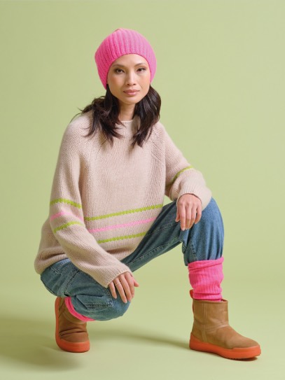 Sweater &bdquo;Chakra Rail&ldquo;;Hat &bdquo;Patent&ldquo; Degradee