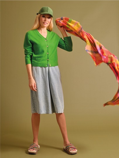 Cardigan &bdquo;Irish felted&ldquo; longsleeves;Shawl &bdquo;Mila&ldquo; Multicolor 1
