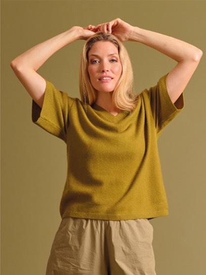 Sweater &bdquo;Libera felted&ldquo; V-neck